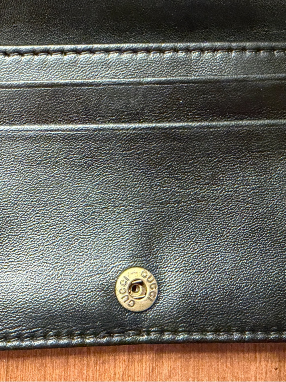 Gucci GG Marmont Card Case Women’s Wallet Black Leather Chevron Quiet Luxury - Picture 5 of 12